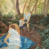 Family time. Oil Painting project by Carla Vandenberghe - 11.18.2021