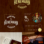 Henemann Barbearia Clássica. Br, ing & Identit project by Everson Lopes - 04.23.2020