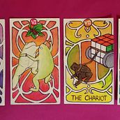Froggy Cartas del Tarot. Design, Graphic Design, Painting, and Product Photograph project by Zaira Melero - 11.19.2021