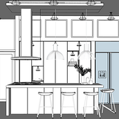Cocina ED. Un projet de Design , Architecture, Design d'intérieur , et Architecture d'intérieur de arq_fultonmendoza - 19.11.2021