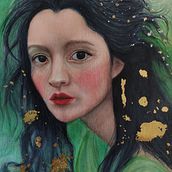 Mi Proyecto del curso: Retrato ilustrado en acuarela. Traditional illustration, Fine Arts, Painting, Drawing, Watercolor Painting, Portrait Drawing, and Artistic Drawing project by gabriellealexatamara - 11.19.2021