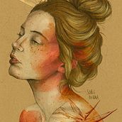 My project in Illustrated Portraits with Procreate course. Traditional illustration, Vector Illustration, Digital Illustration, and Portrait Drawing project by Agata Sobie - 11.19.2021