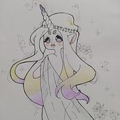 garotas magicas-arte tradicional. Traditional illustration project by Marina Haro - 11.19.2021