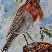 My project in Artistic Watercolor Techniques for Illustrating Birds course. Traditional illustration, Watercolor Painting, Realistic Drawing, and Naturalistic Illustration project by livlobgoog - 11.19.2021