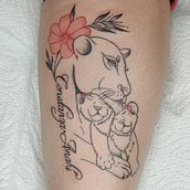 Mi Proyecto del curso: Tatuaje botánico con puntillismo Ein Projekt aus dem Bereich Traditionelle Illustration, Tattoodesign und Botanische Illustration von vanessa_espinoza_herrera96 - 20.11.2021