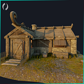 Casa Medieval. Un proyecto de 3D y Videojuegos de Ollendorf Ticona Valdivia - 01.05.2021