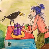 Mein Kursprojekt: Illustrationstechniken, um die Kreativität zu deblockieren. Design, Traditional illustration, Fine Arts, Painting, Creativit, Creating with Kids, and Sketchbook project by artypharty - 11.20.2021