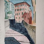 Genova Castelletto. Un progetto di Pittura e Pittura ad acquerello di Konstantina Letta - 21.11.2021
