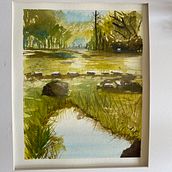 Mi Proyecto del curso: Paisajes naturales en acuarela. Fine Arts, Painting, and Watercolor Painting project by MARIA VERONICA H LOPEZ - 11.21.2021