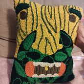 Mi Proyecto del curso: Bordado XL con aguja mágica. Bordado, Decoração de interiores, e Punch needle projeto de Ana Carrasco - 21.11.2021