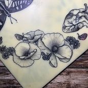 Mi Proyecto del curso: Tatuaje botánico con puntillismo. Traditional illustration, Tattoo Design, and Botanical Illustration project by Paula Marcé Jo - 11.21.2021