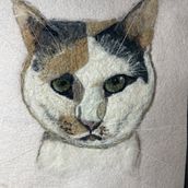 My project in Needle Felting: Paint Portraits with Wool course. Arts, Crafts, Fiber Arts, and Naturalistic Illustration project by Alice Martinez - 11.21.2021