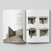 Mobiliário em concreto: mesa e banco. Un proyecto de Artesanía, Diseño, creación de muebles					, Diseño de interiores, Interiorismo y DIY de Anelise Pinheiro - 22.11.2020
