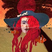 Mon projet du cours : Techniques d’illustration à l’aquarelle numérique. Traditional illustration, Digital Illustration, Watercolor Painting, Portrait Drawing, and Digital Drawing project by redingfl - 11.22.2021