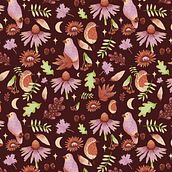 Mon projet du cours : Illustration numérique de motifs inspirés de la faune et la flore. Traditional illustration, Pattern Design, Drawing, Digital Illustration, and Botanical Illustration project by Laura Palmer - 11.22.2021