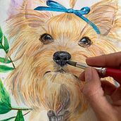Retrato de Mascotas Ein Projekt aus dem Bereich Traditionelle Illustration und Malerei von Alejandra Méndez - 23.11.2021