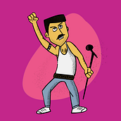 We Will Rock You. Un progetto di Illustrazione tradizionale, Character design e Illustrazione digitale di Alexandre Thomas - 23.11.2021