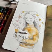 Mój projekt z kursu: Nowoczesne techniki akwareli. Traditional illustration, Fine Arts, Painting, and Watercolor Painting project by Ewa Graniak-Wosinek - 11.23.2021