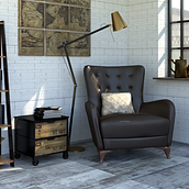 Reading Corner. 3D, Architecture, Interior Architecture, Infographics, 3D Modeling, and ArchVIZ project by Nerea Matamoros Santamaría - 11.23.2021