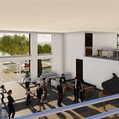 CENTRO GERIATRICO INTEGRAL. Architecture, 3D, Interior Architecture, Infographics, 3D Modeling, Digital Architecture, 3D Design, Interior Decoration, and ArchVIZ project by ENRIQUE MARTIN DEL POMAR LEON - 12.01.2019