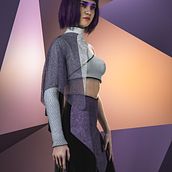 Il mio progetto del corso: 3D digital fashion con Marvelous Designer e Cinema 4D. Un projet de 3D , et Modélisation 3D de Riccardo Caronia - 23.11.2021