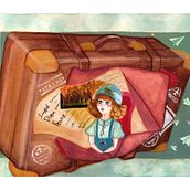 Mon projet du cours : Peinture en négatif à l’aquarelle pour illustration jeunesse. Traditional illustration, Painting, Pencil Drawing, Watercolor Painting, Children's Illustration, and Narrative project by Gilmary Mambel - 11.25.2021
