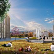 Mi Proyecto del curso: Técnicas de Matte Painting para ArchViz. Photo Retouching, Digital Photograph, Digital Architecture, ArchVIZ, Photomontage, and Matte Painting project by Mohammed Al talib - 11.25.2021