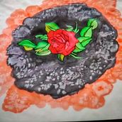 Mi Proyecto del curso: Técnicas de pintura en seda. Een project van Schilderij,  Modeontwerp, DIY, Textiel verven y Textielontwerp van María del Monte Alcantara Marquez - 25.11.2021