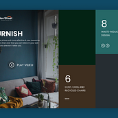 Color combinations for a Furniture Site landing page. Un progetto di Design, UX / UI, Graphic design, Web design, Design per smartphone, Design digitale e Teoria del colore di Pragathesh Ravi - 28.05.2021
