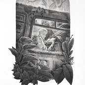 Narrativa visual con grafito.. Traditional illustration, Pencil Drawing, Drawing, Stor, telling, Artistic Drawing, and Narrative project by Hugo Reyes - 11.25.2021