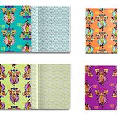 Meu projeto do curso: Paletas de cor para patterns cheios de vida. Traditional illustration, Pattern Design, Vector Illustration, and Color Theor project by sulabip - 11.25.2021