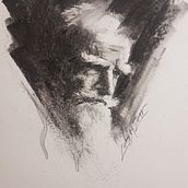 My project in Artistic Charcoal Portraiture: Creating Atmosphere course. Traditional illustration, Fine Arts, Drawing, Portrait Drawing, Realistic Drawing, and Artistic Drawing project by silvolavtizar - 11.25.2021