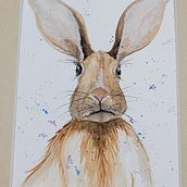Bunny. Watercolor Painting project by Grace von Matt - 11.25.2021