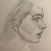 My project in Portrait Sketchbooking: Explore the Human Face course. Un proyecto de Bocetado, Dibujo, Dibujo de Retrato, Dibujo artístico y Sketchbook de Abigail Navarro - 25.11.2021