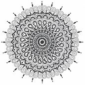 My project in The Art of Mandala Drawing: Create Geometric Patterns course. Drawing & Ink Illustration project by Joanna - 11.25.2021