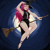 Bruja. Un projet de Design , Illustration traditionnelle, Dessin, Illustration numérique, Art conceptuel, Dessin artistique, Dessin numérique, Peinture numérique , et Conception de personnages de Isabel Rubio Cruz - 26.11.2021