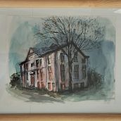 Mi Proyecto del curso: Dibujo arquitectónico con acuarela y tinta. Sketching, Drawing, Watercolor Painting, Architectural Illustration, Sketchbook & Ink Illustration project by Edgar Martínez Mendoza - 11.26.2021