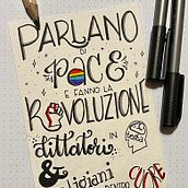 Il mio progetto del corso: Doodling creativo e hand lettering per principianti Ein Projekt aus dem Bereich Traditionelle Illustration, Lettering, Zeichnung, Artistische Zeichnung, H und Lettering von Claudia Sfetez - 27.11.2021