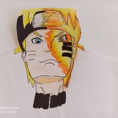 NARUTO KURAMA. Traditional illustration project by Luz Andrea Velez Franco - 11.27.2021