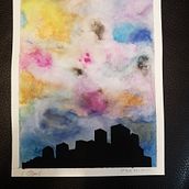 Meu projeto do curso: Técnicas modernas de aquarela. Traditional illustration, Fine Arts, Painting, and Watercolor Painting project by Cátia Barreira - 11.25.2021