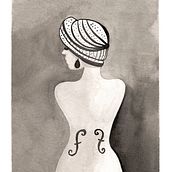 Le violon d'Ingres - My project for the course Illustration with India Ink course. Traditional illustration, Fine Arts, Drawing & Ink Illustration project by Lili Moria - 11.28.2021
