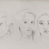 My project in Portrait Sketchbooking: Explore the Human Face course. Projekt z dziedziny Sketching,  R, sunek, Portret,  R, sunek art, st, czn i Sketchbook użytkownika Leslie VI - 25.11.2021