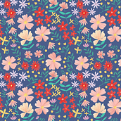 My project in Floral Illustration and Pattern Design course. Traditional illustration, Painting, Pattern Design, Drawing, and Botanical Illustration project by peiyiwu - 11.29.2021