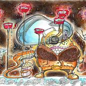 mixed stuffs. Traditional illustration project by chamkei Peter Li - 11.29.2021
