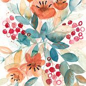 My project in Artistic Floral Watercolor: Connect with Nature course. Traditional illustration, Painting, Watercolor Painting, and Botanical Illustration project by msvikol - 12.05.2021