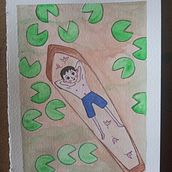Meu projeto do curso: Ilustração em aquarela com influência japonesa. Traditional illustration, Drawing, and Watercolor Painting project by Iamara da Silva Dourado - 11.29.2021