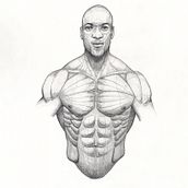 Ronnie Coleman. Un proyecto de Ilustración tradicional, Diseño de personajes, Cómic, Dibujo a lápiz y Dibujo anatómico de Jose Molina Rosillo - 19.11.2021