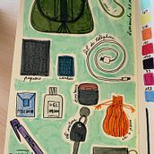 Mon projet du cours : Journal intime illustré : pratiquez au quotidien la pleine conscience. Fine Arts, Sketching, Creativit, Drawing, and Sketchbook project by Amélie - 11.29.2021