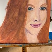 Mein Kursprojekt: Ausdrucksstarke Ölporträts: Entdecke die Technik der Alla-Prima-Malerei. Fine Arts, Painting, and Oil Painting project by evineumaier - 11.29.2021