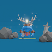 Mi Proyecto del curso: Modelado de personajes low poly para videojuegos Ein Projekt aus dem Bereich 3D, 3-D-Modellierung, Videospiele, Design von 3-D-Figuren und Design für Videospiele von César Lorenzo - 28.11.2021